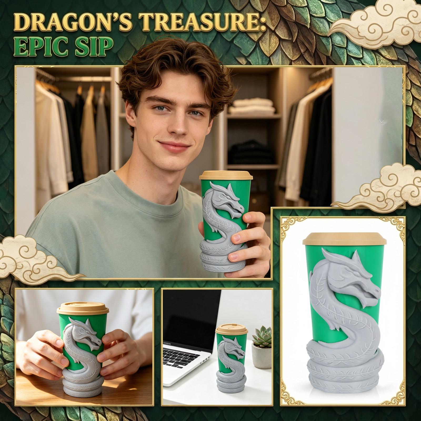 Dragon Design Travel Mug with Lid Durable Plastic Construction Reusable Cup Suitable for Kids and Friends Gift Idea One Size білий
Dragon Design Travel Mug with Lid Durable Plastic Construction Reusable Cup Suitable for Kids and Friends Gift Idea One Size білий