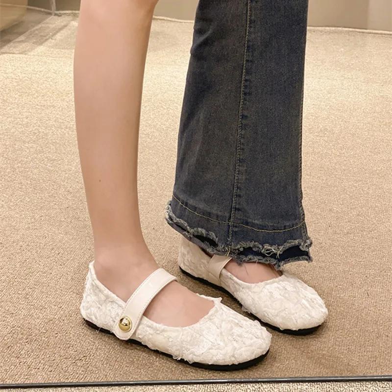 2024 Весна и Осень Лидер продаж Высококачественные Модные Туфли на плоской подошве с круглым носком и неглубокой горловиной из ткани Однотонные женские туфли 35
2024 Весна и Осень Лидер продаж Высококачественные Модные Туфли на плоской подошве с круглым носком и неглубокой горловиной из ткани Однотонные женские туфли 35