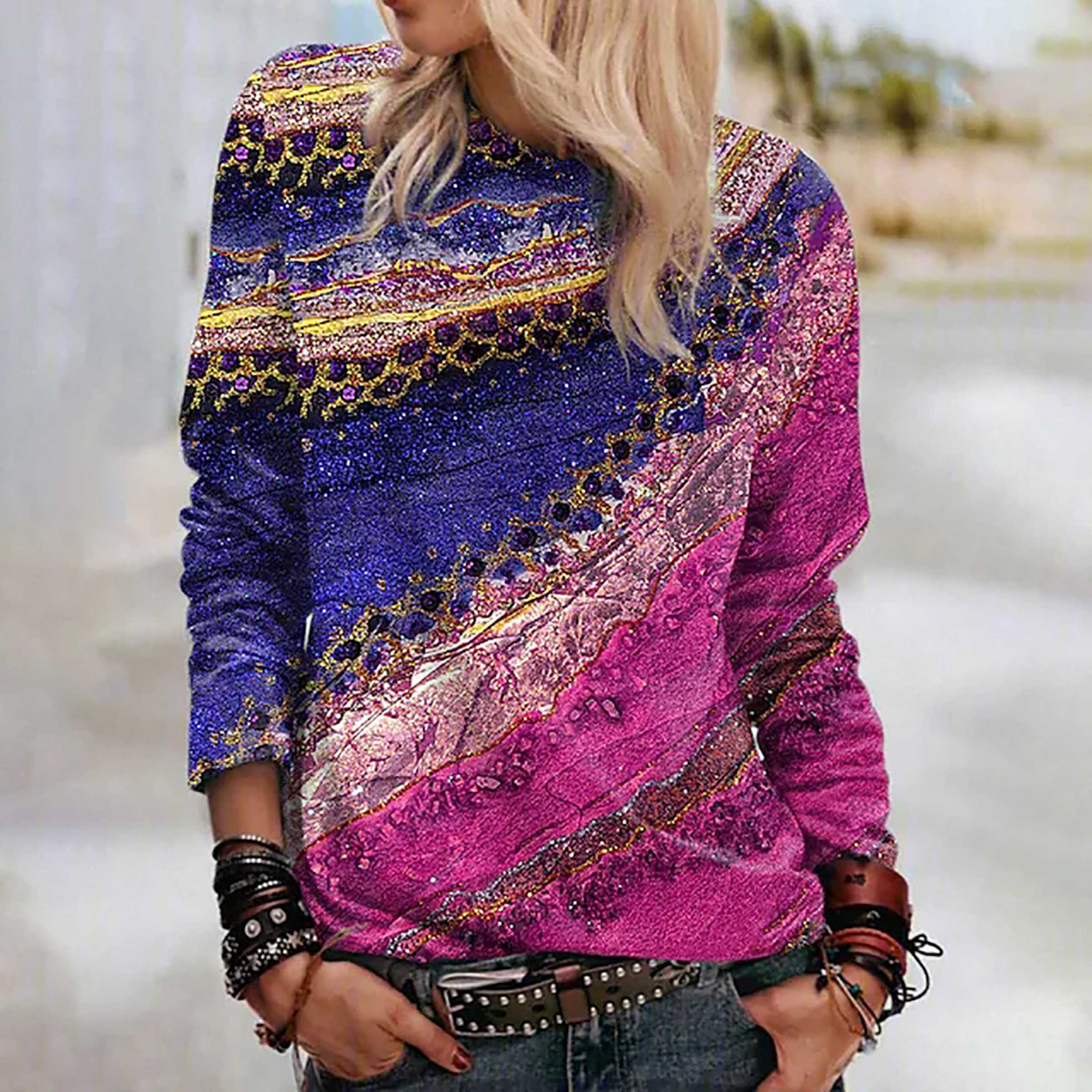 Женские осенние топы, свободная футболка с рисунком кота Five Wealth и принтом, повседневная футболка с длинными рукавами, топ, блузка 5XL фиолетовый
Женские осенние топы, свободная футболка с рисунком кота Five Wealth и принтом, повседневная футболка с длинными рукавами, топ, блузка 5XL фиолетовый