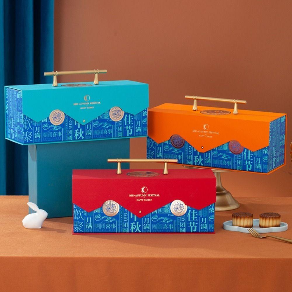 Metal Handle Packaging Gift Bag Paper Gift Box Luxury Moon Cake Packing Box Mid-Autumn Festival
Metal Handle Packaging Gift Bag Paper Gift Box Luxury Moon Cake Packing Box Mid-Autumn Festival