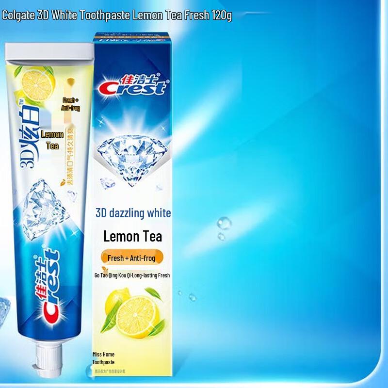 Crest 3D White Lemon Tea Fresh Toothpaste, 2x120g
Crest 3D White Lemon Tea Fresh Toothpaste, 2x120g