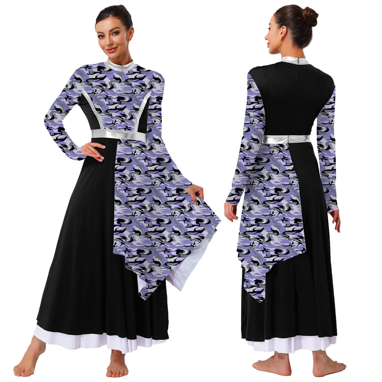 Women Praise Worship Dance Tunic Mock Neck Long Sleeve High Waist Asymmetrical Hem Lyrical Dance Costume for Church Performance S чёрный
Women Praise Worship Dance Tunic Mock Neck Long Sleeve High Waist Asymmetrical Hem Lyrical Dance Costume for Church Performance S чёрный