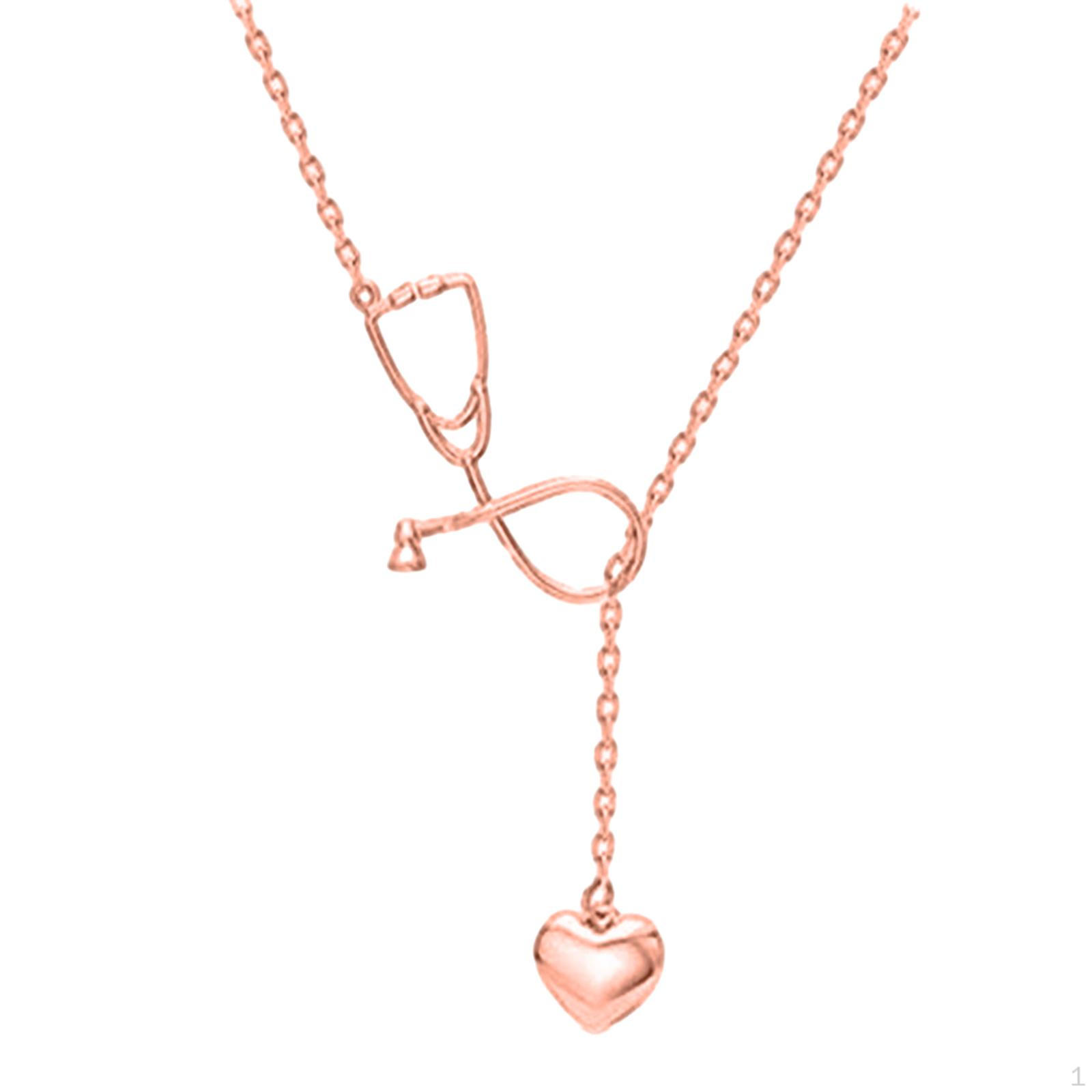 Heartbeat Stethoscope Pendant for Healthcare Workers рожевий колір золота
Heartbeat Stethoscope Pendant for Healthcare Workers рожевий колір золота