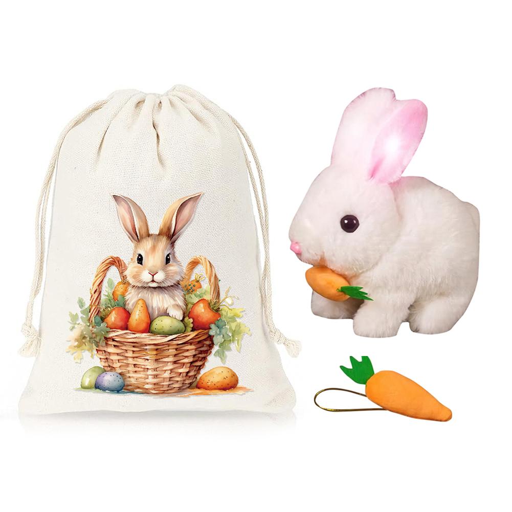Cute Electric Rabbit with Carrot Interactive Electronic Pet Electronic Pet Rabbit Toy Birthday Gift for Kids
Cute Electric Rabbit with Carrot Interactive Electronic Pet Electronic Pet Rabbit Toy Birthday Gift for Kids