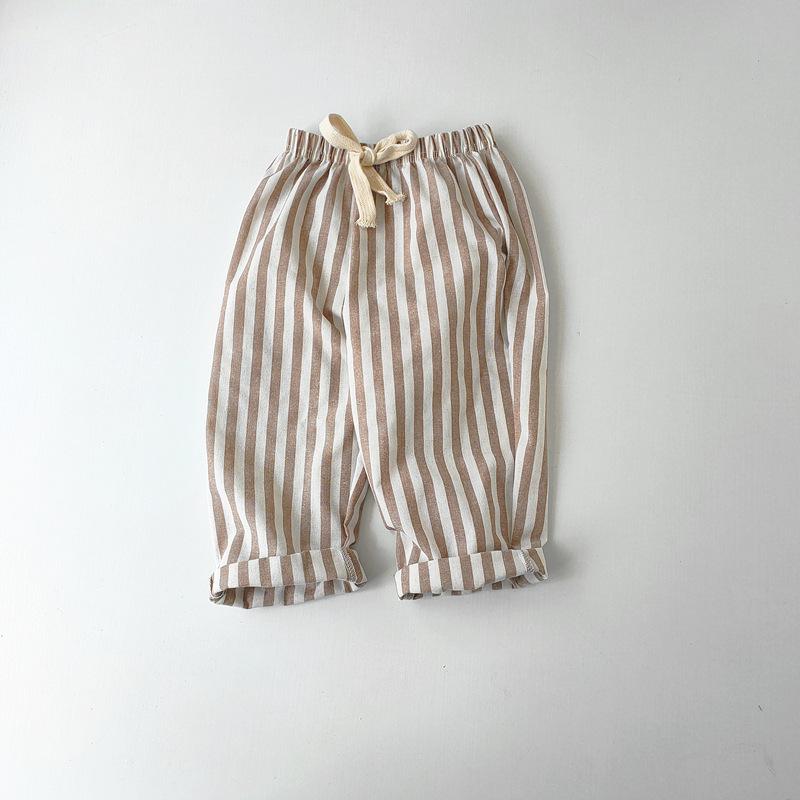 Kids Cotton & Linen Striped Trousers - Spring/Summer Casual Korean Style with Lace-Up for Boys & Girls 120 cm хакі
Kids Cotton & Linen Striped Trousers - Spring/Summer Casual Korean Style with Lace-Up for Boys & Girls 120 cm хакі