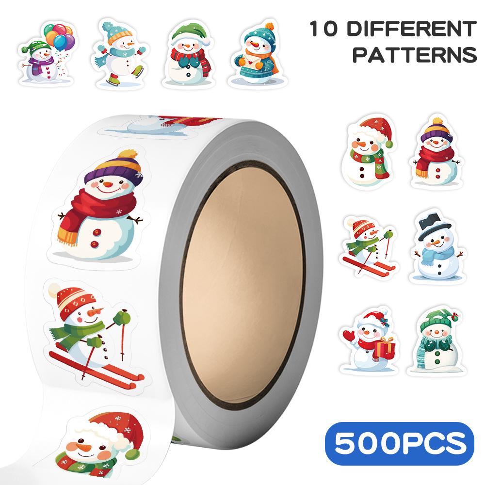 Cartoon Snowman Sticker Roll - 500 Decorative Stickers for Notebooks, Water Bottles, and Phones JJT127
Cartoon Snowman Sticker Roll - 500 Decorative Stickers for Notebooks, Water Bottles, and Phones JJT127