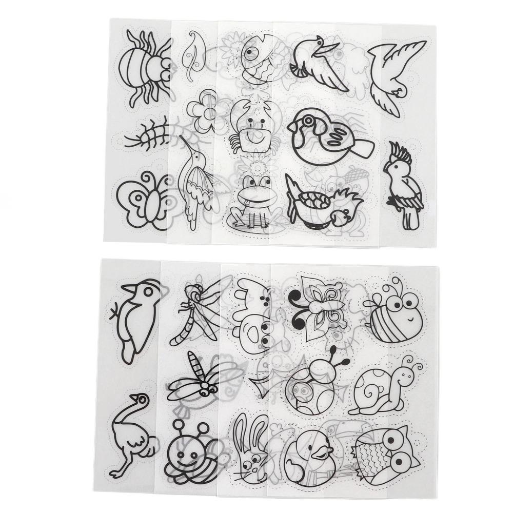 8pcs Colorable Heat Shrink Sheets Different Patterns Shrink Art Paper DIY Decoration bird
8pcs Colorable Heat Shrink Sheets Different Patterns Shrink Art Paper DIY Decoration bird