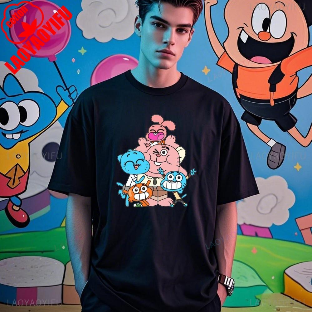 Cute The Amazing World of Gumball Gumball and Darwin Camisetas Hombre Great for Running and Weekend Streetwear S
Cute The Amazing World of Gumball Gumball and Darwin Camisetas Hombre Great for Running and Weekend Streetwear S