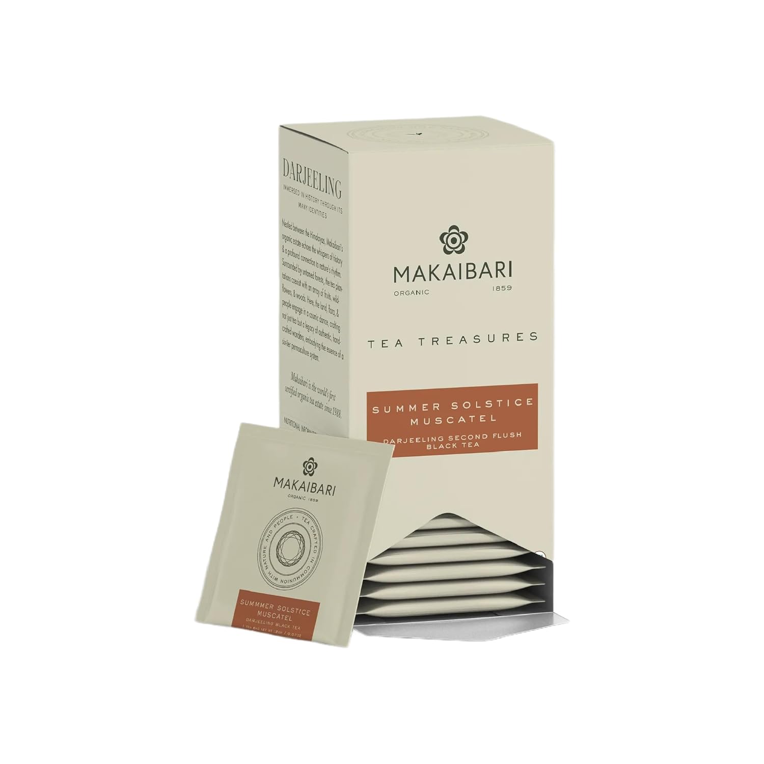 Makaibari Summer Solstice Muscatel Second Flush Whole Leaf Black Tea Bags Organic Darjeeling Tea 25 Bags 50 Gm
Makaibari Summer Solstice Muscatel Second Flush Whole Leaf Black Tea Bags Organic Darjeeling Tea 25 Bags 50 Gm