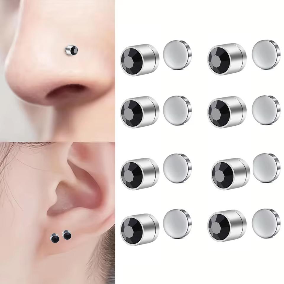 ZAKOL 1/8pcs Magnetic Faux Nose Studs Personalized Punk Style Fashion No Piercing Magnetic Ear Clip Unisex Jewelry white
ZAKOL 1/8pcs Magnetic Faux Nose Studs Personalized Punk Style Fashion No Piercing Magnetic Ear Clip Unisex Jewelry white