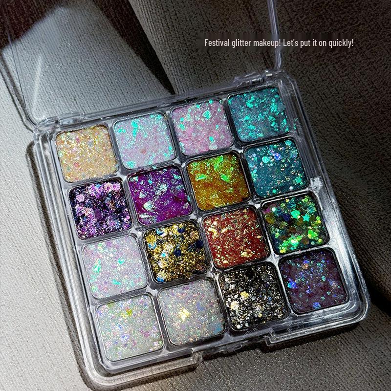 Yalinka Pel 16-Color Mermaid Glitter Eyeshadow Palette: Multi-Use with Contour, Highlight & Earth Tones
Yalinka Pel 16-Color Mermaid Glitter Eyeshadow Palette: Multi-Use with Contour, Highlight & Earth Tones