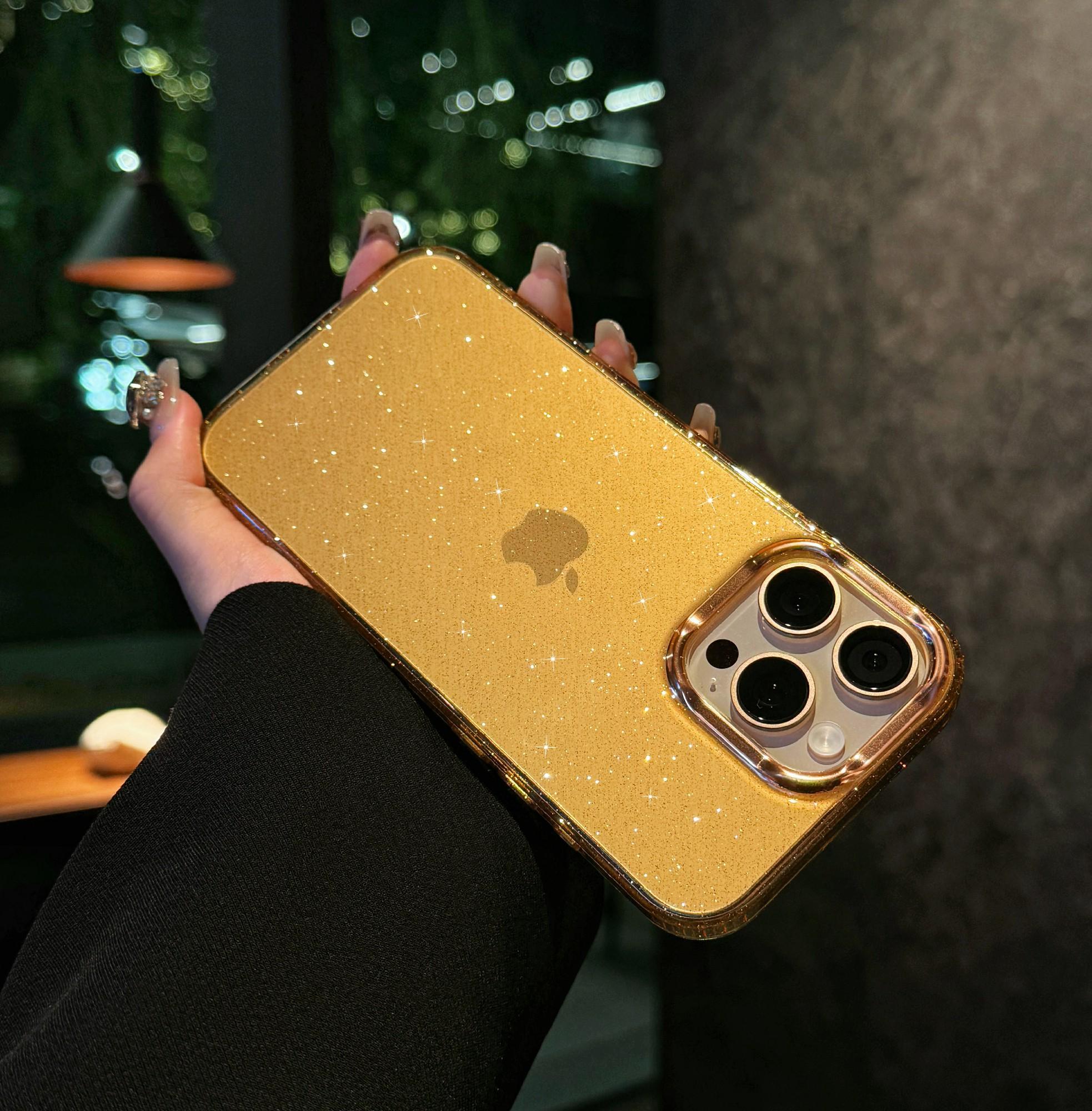 For iPhone 16 Pro Case IMD Sparkle Sequin PC+TPU Shockproof Phone Cover Desert Gold
For iPhone 16 Pro Case IMD Sparkle Sequin PC+TPU Shockproof Phone Cover Desert Gold