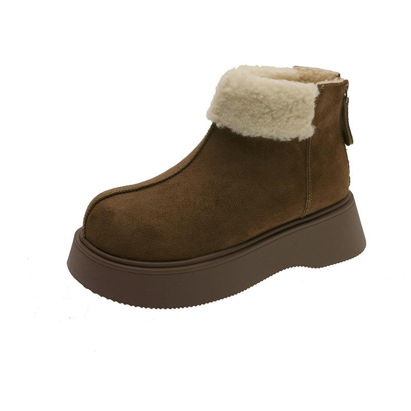 Thick-soled heightening snow boots 22 winter new plush warm fluffy short boots ugly cute big head cotton shoes 35 хаки
Thick-soled heightening snow boots 22 winter new plush warm fluffy short boots ugly cute big head cotton shoes 35 хаки