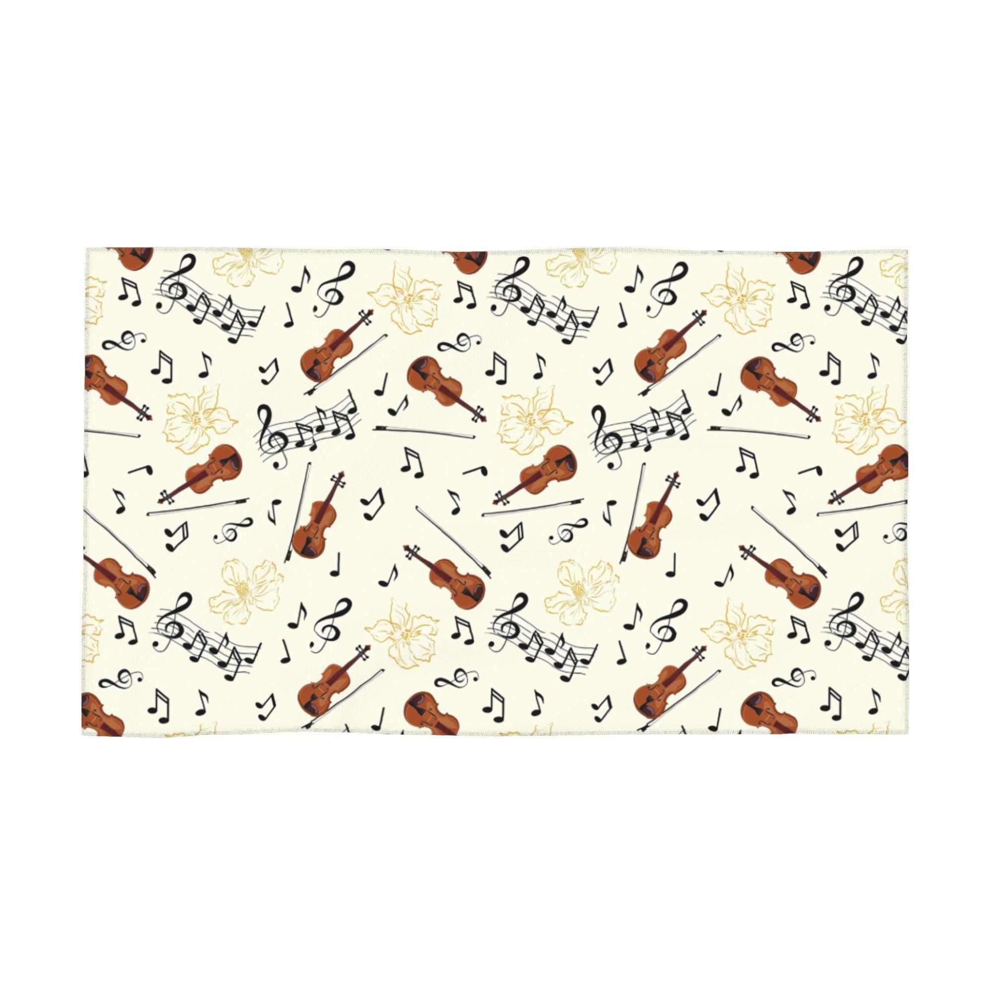 Violin Music Notes Floral Soft Face Towel Quick Dry Pool Bath Cotton Towels Absorbent Quick W40*H60(CM)
Violin Music Notes Floral Soft Face Towel Quick Dry Pool Bath Cotton Towels Absorbent Quick W40*H60(CM)