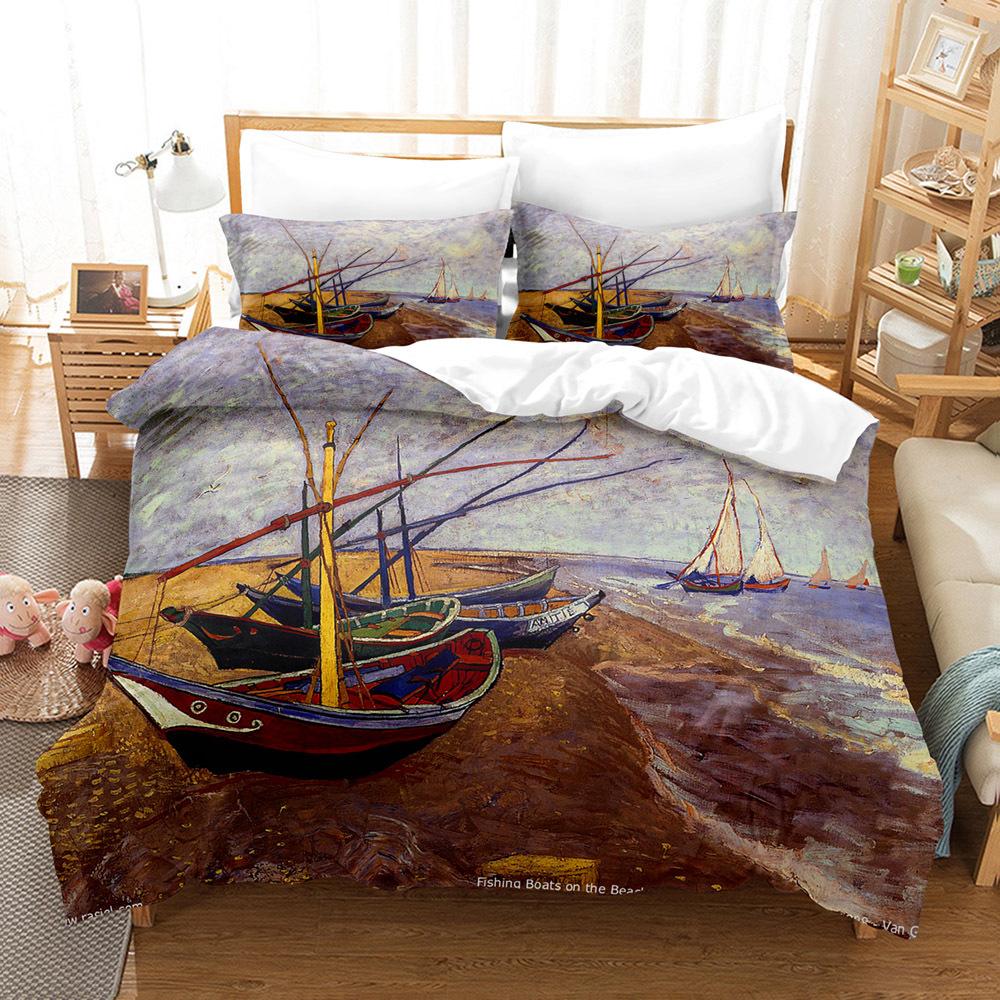 3D Digital Printing Bedding Four-Piece Set Three-Piece Set Famous Painting Bed Sheet Quilt 135x200 two-piece set
3D Digital Printing Bedding Four-Piece Set Three-Piece Set Famous Painting Bed Sheet Quilt 135x200 two-piece set