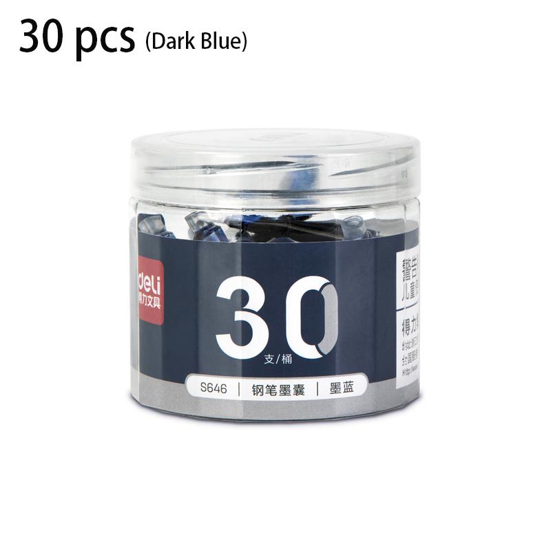 Deli 3.4mm Black/Erasable Blue/Dark Blue Ink Disposable Fountain Pen Ink Cartridge School Office Supplies Pen Refill Stationery
Deli 3.4mm Black/Erasable Blue/Dark Blue Ink Disposable Fountain Pen Ink Cartridge School Office Supplies Pen Refill Stationery