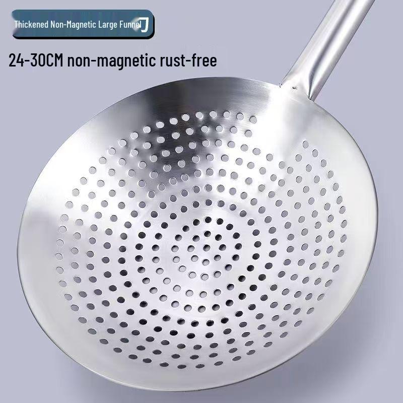 304 Stainless Steel Heavy-Duty Skimmer: Thickened, Large Kitchen Skimmer for Household or Commercial Use, Ideal for Deep Frying and Noodles. Home 12cm Small
304 Stainless Steel Heavy-Duty Skimmer: Thickened, Large Kitchen Skimmer for Household or Commercial Use, Ideal for Deep Frying and Noodles. Home 12cm Small