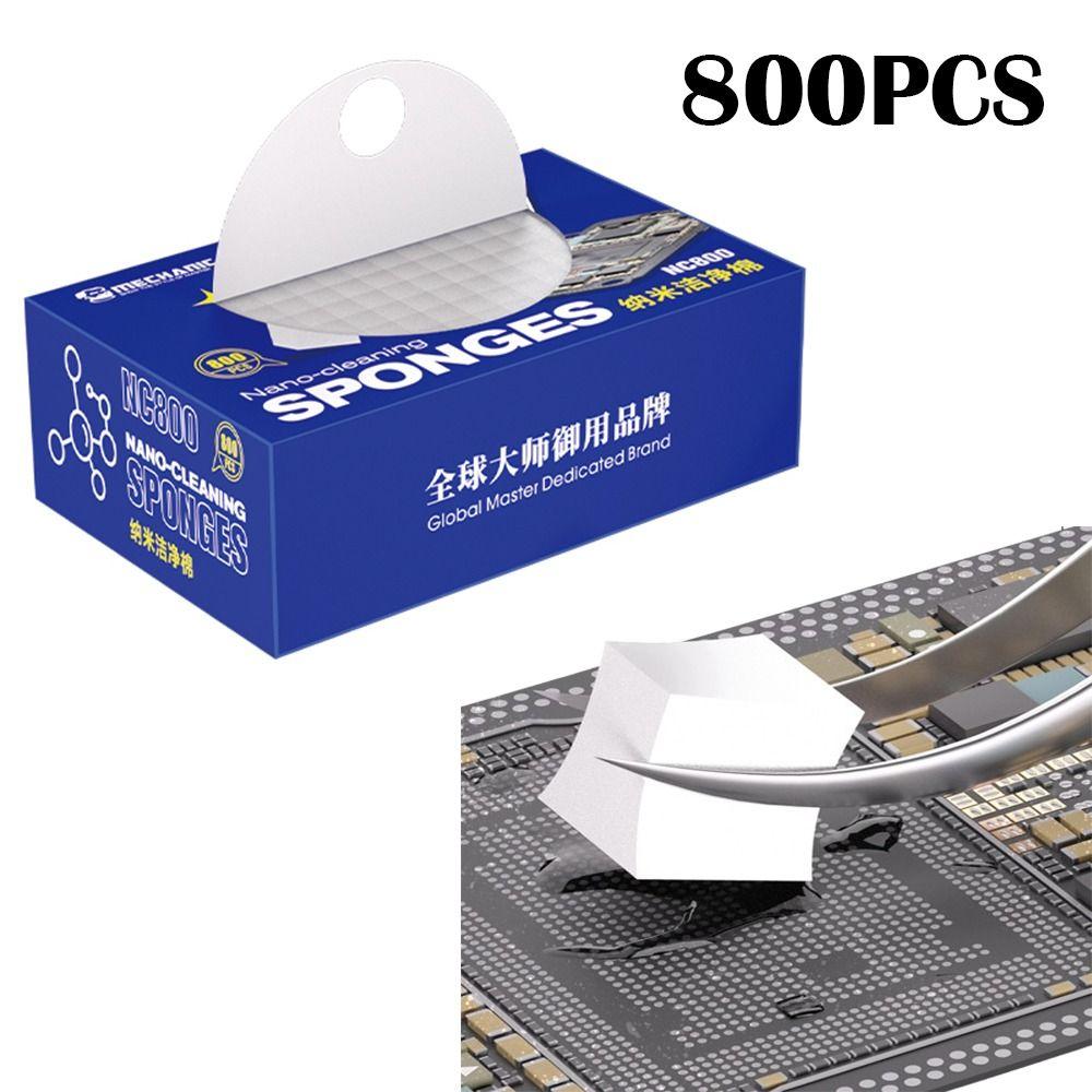 Multi-purpose NC800 Nano Cleaning Spong No Residue Phone Screen Clean Tool PCB Motherboard Back 800 Pcs
Multi-purpose NC800 Nano Cleaning Spong No Residue Phone Screen Clean Tool PCB Motherboard Back 800 Pcs