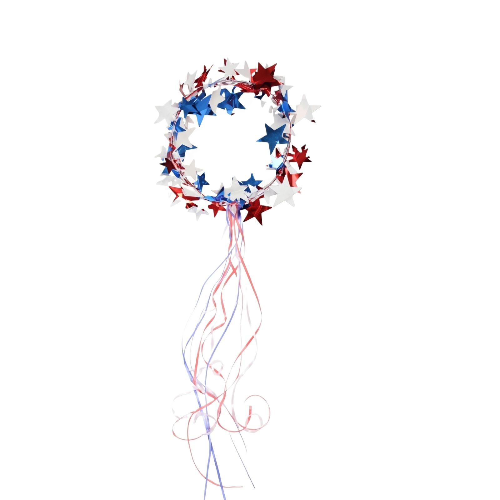 Star Garland Hair Wreath with Long Streamers Lightweight Flexible Hair Accessory for Festivals Parties and Events Hair Decoration One Size
Star Garland Hair Wreath with Long Streamers Lightweight Flexible Hair Accessory for Festivals Parties and Events Hair Decoration One Size