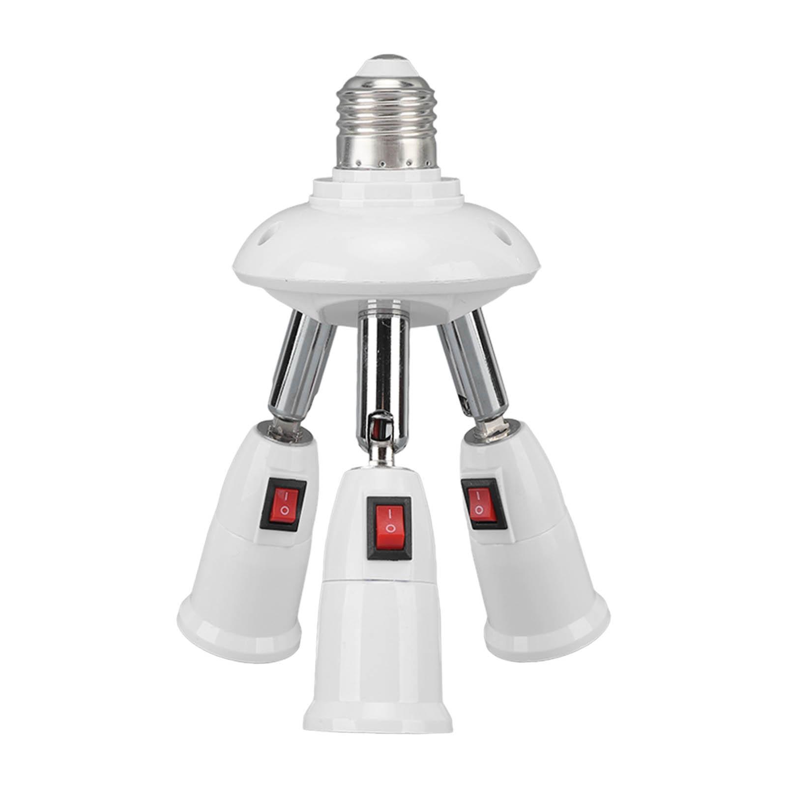 E27 E26 Lamp Adapter 3 in 1 Light Socket Extender Adjustable 85265V with Button Switch for Home
E27 E26 Lamp Adapter 3 in 1 Light Socket Extender Adjustable 85265V with Button Switch for Home