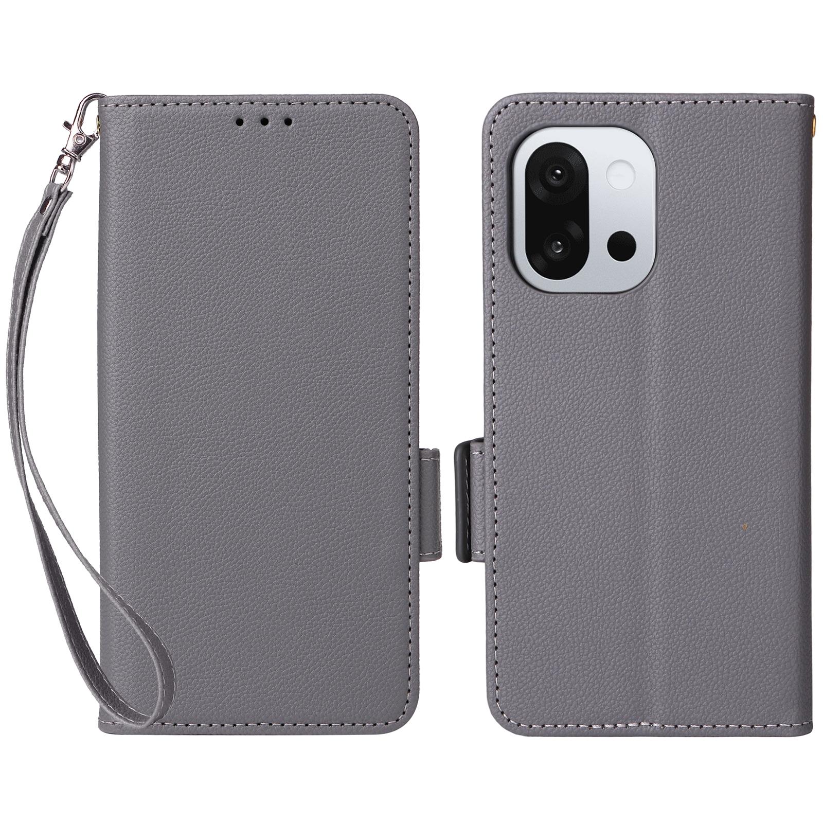 For OnePlus 13T 5G Case with Wrist Strap Litchi Texture PU Leather Wallet Phone Cover Grey
For OnePlus 13T 5G Case with Wrist Strap Litchi Texture PU Leather Wallet Phone Cover Grey