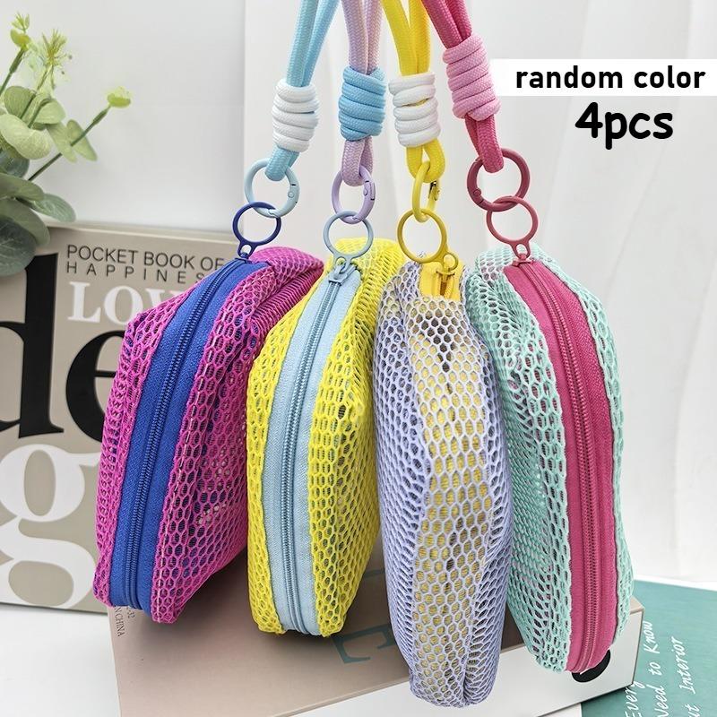 4pcs 15cm Chic And Airy Mesh Makeup Pouch, Compact Square Storage Bag with a Zipper, Versatile Organizer for Various Items
4pcs 15cm Chic And Airy Mesh Makeup Pouch, Compact Square Storage Bag with a Zipper, Versatile Organizer for Various Items