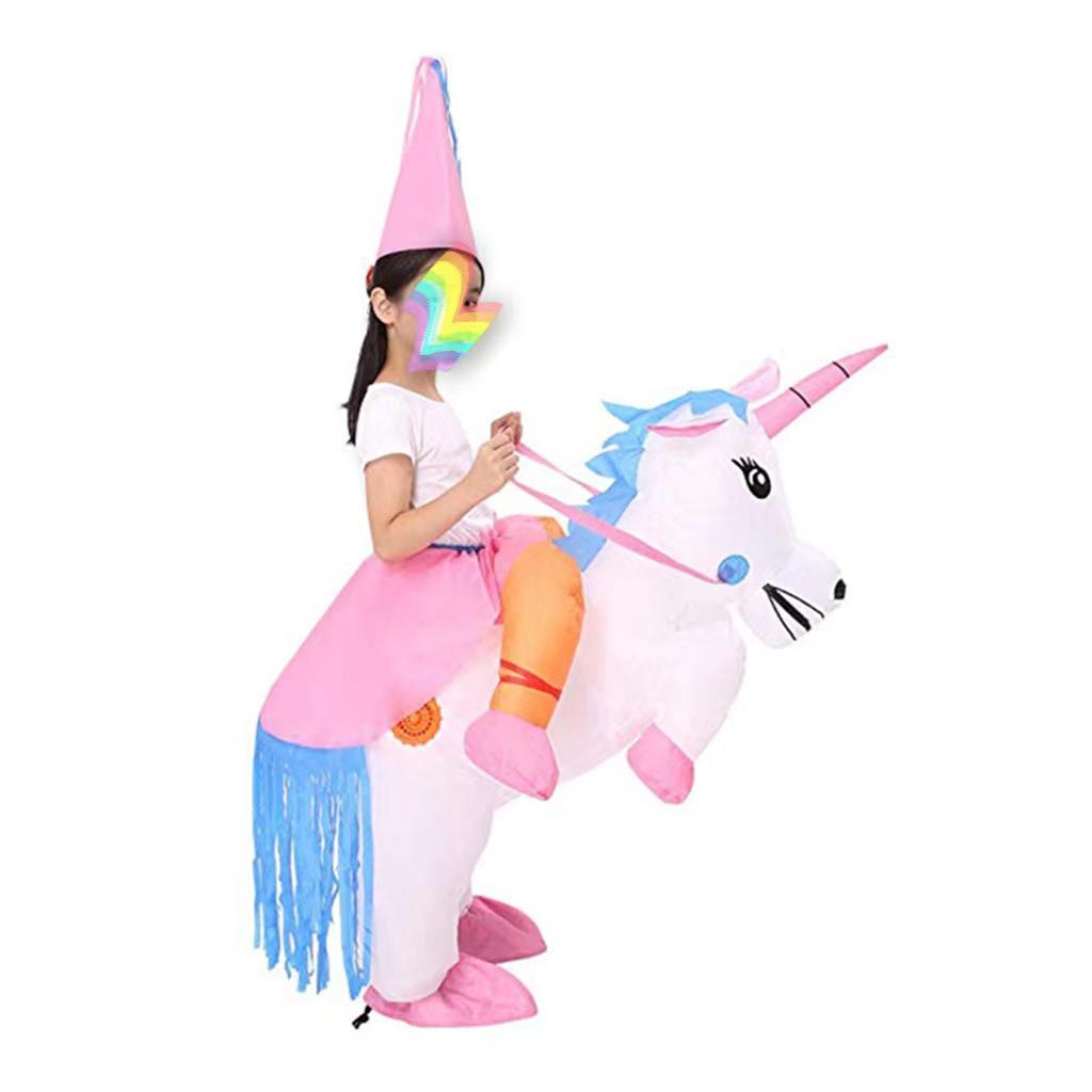 Unicorn Inflatable Costume for Halloween: Horse Show Riding Suit for Adults & Kids One Size
Unicorn Inflatable Costume for Halloween: Horse Show Riding Suit for Adults & Kids One Size