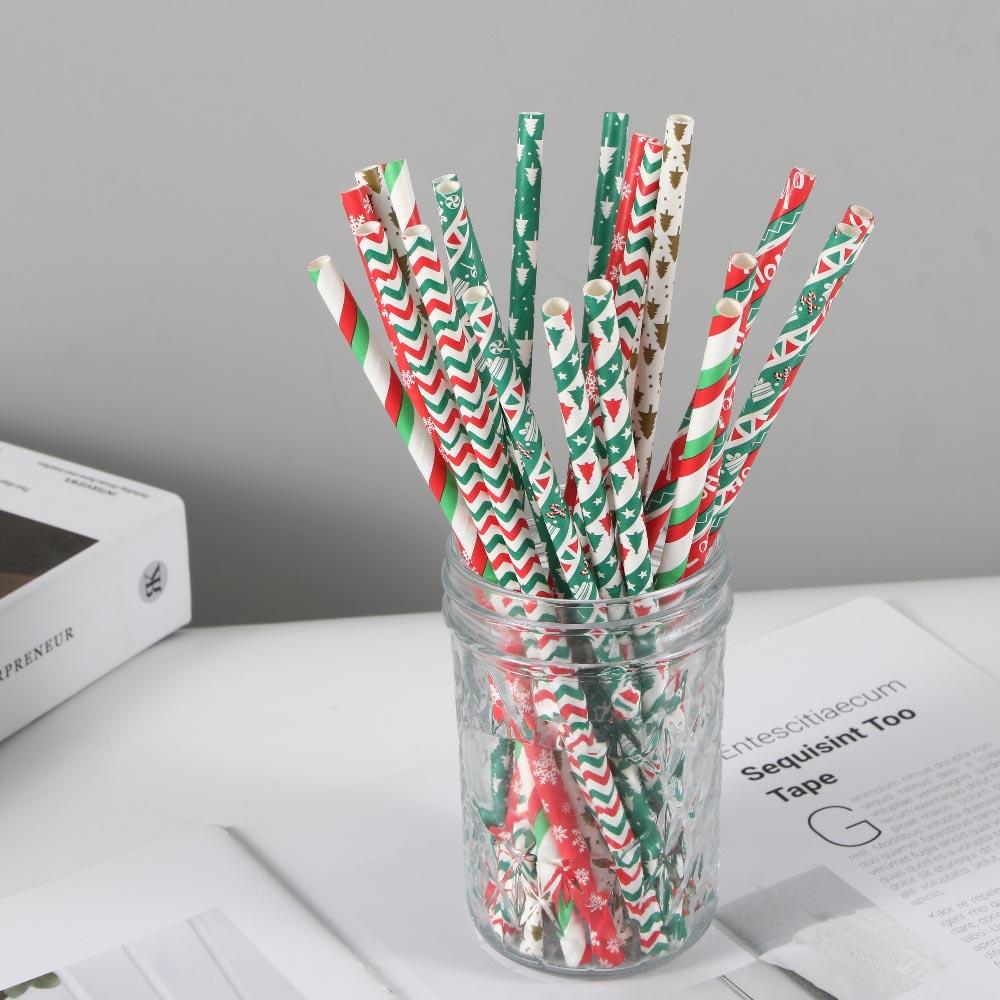 Tableware Disposable Biodegradable Bar Tools Christmas Decoration Drinking Straws Party Supplies
Tableware Disposable Biodegradable Bar Tools Christmas Decoration Drinking Straws Party Supplies