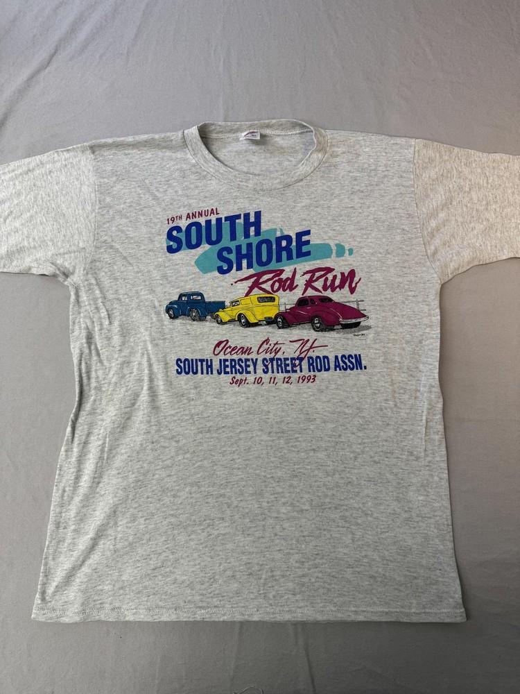 South Shore T-shirt Hot Rod Run Ocean City NJ 1993 Tee XL Unisex T-Shirt XXXXL
South Shore T-shirt Hot Rod Run Ocean City NJ 1993 Tee XL Unisex T-Shirt XXXXL