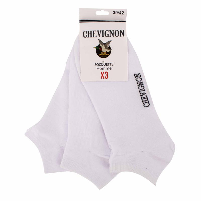 Sabino Мужские носки до щиколотки из эластичного хлопка, 3 шт. в упаковке CHEVIGNON 
Sabino Мужские носки до щиколотки из эластичного хлопка, 3 шт. в упаковке CHEVIGNON