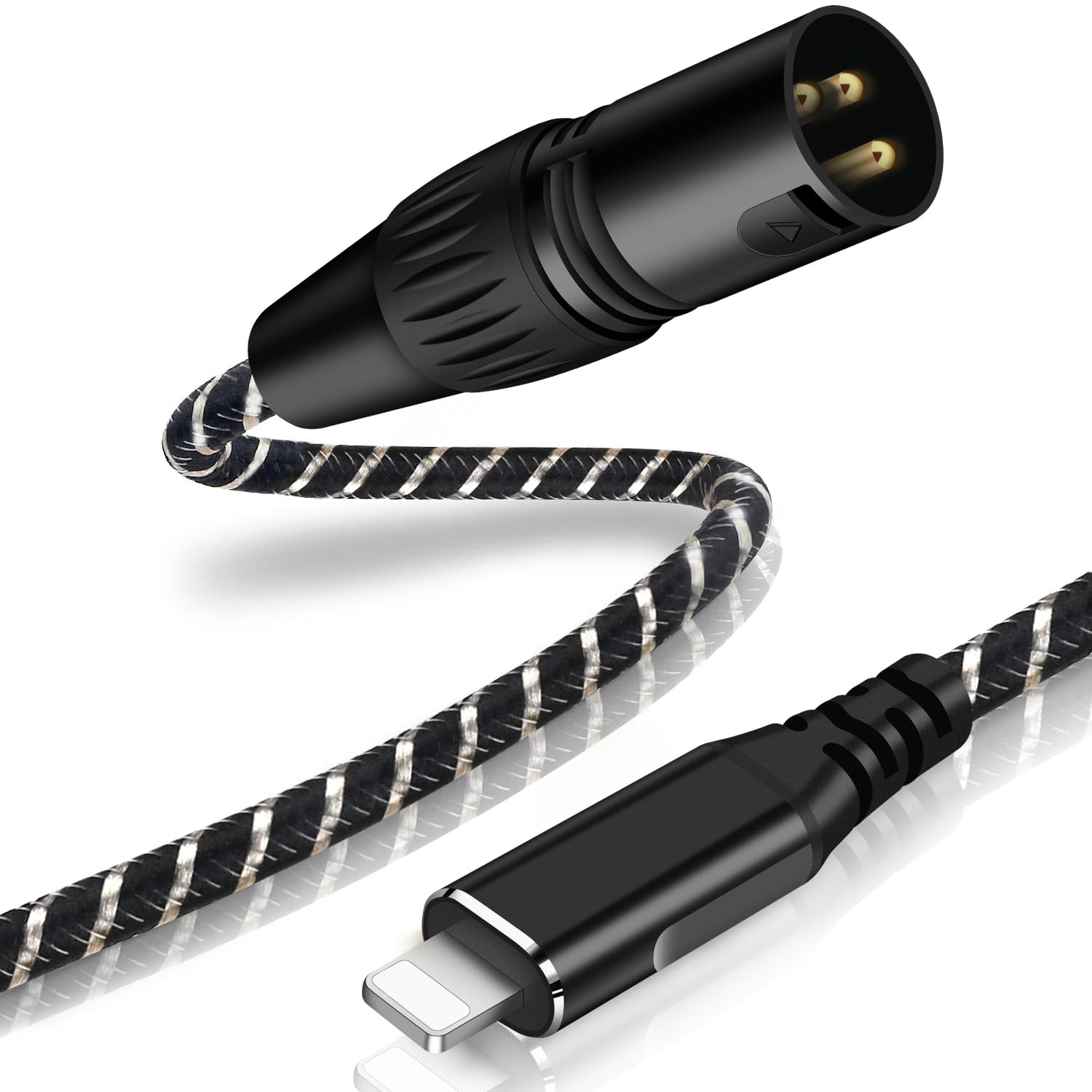 NCGGY Lightning to XLR Stereo Audio Conversion Cable Phone to XLR Converter Heavy Duty Nylon Braided HIFI Sound Quality Lightn1ing to XLR Audio Cable
NCGGY Lightning to XLR Stereo Audio Conversion Cable Phone to XLR Converter Heavy Duty Nylon Braided HIFI Sound Quality Lightn1ing to XLR Audio Cable