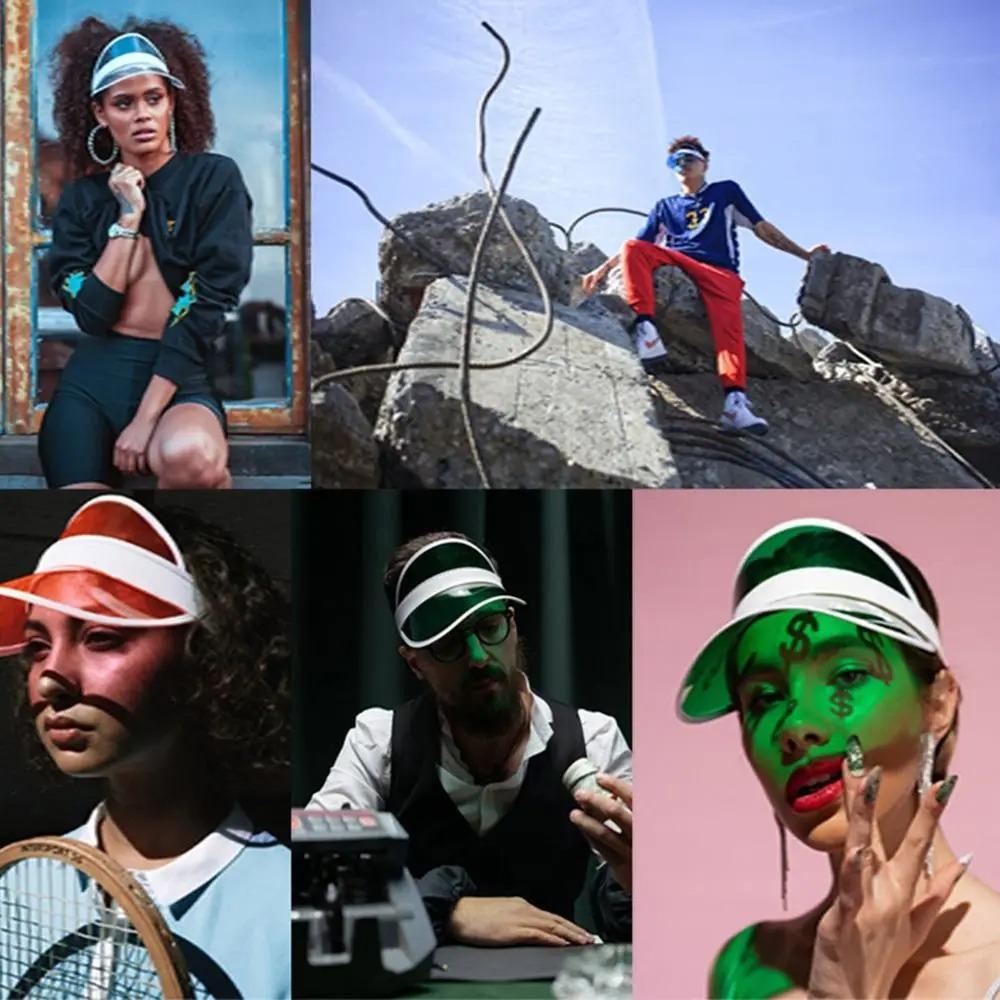 Sun-Proof Sunshade Hat Anti-UV Baseball Hat Fashion Transparent Sun Visor Hat Outdoor Sports небо синє кольору
Sun-Proof Sunshade Hat Anti-UV Baseball Hat Fashion Transparent Sun Visor Hat Outdoor Sports небо синє кольору