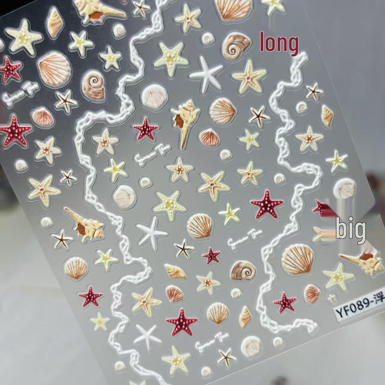Summer Ocean Shell 3D Nail Art Stickers - Starfish & Shell Dopamine Colors Summer Ocean Shell
Summer Ocean Shell 3D Nail Art Stickers - Starfish & Shell Dopamine Colors Summer Ocean Shell