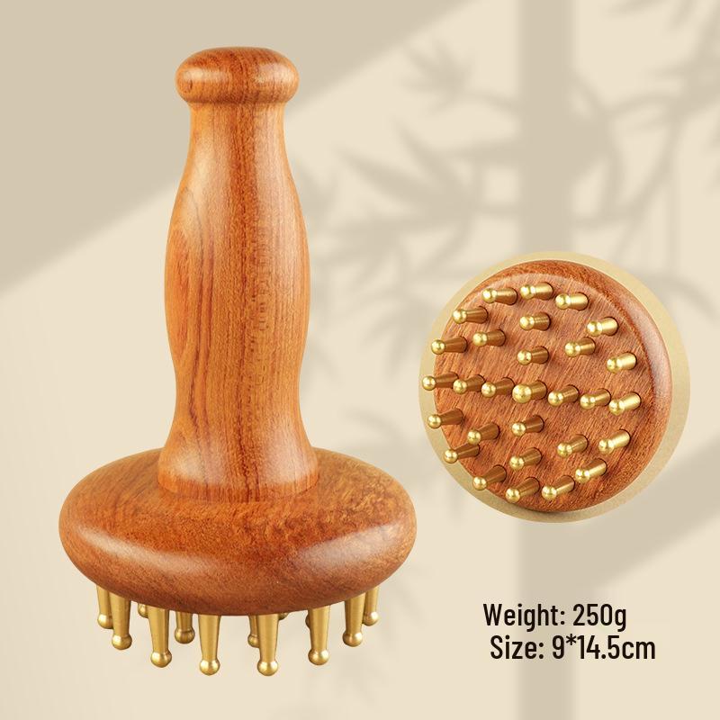 Brass Meridian Gua Sha & Massage Brush for Body & Scalp
Brass Meridian Gua Sha & Massage Brush for Body & Scalp