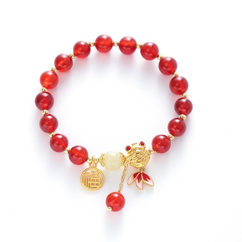 Natural agate braceletfashion women daily jewelry gift красный
Natural agate braceletfashion women daily jewelry gift красный