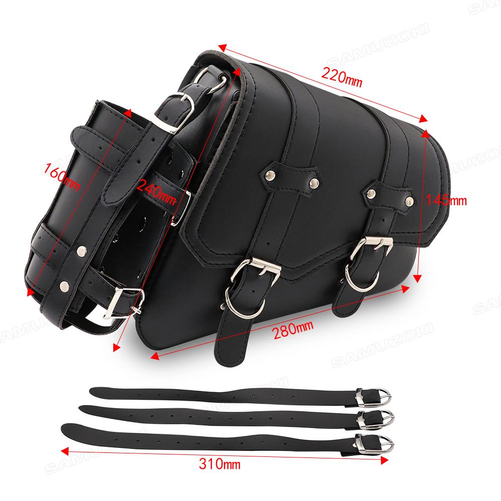 Motorcycle PU Leather Side Saddle Bags Fit for Harley Sportster XL 883 1200 Chopper Cruiser Cafe Racer Softail Bobber BK-B
Motorcycle PU Leather Side Saddle Bags Fit for Harley Sportster XL 883 1200 Chopper Cruiser Cafe Racer Softail Bobber BK-B