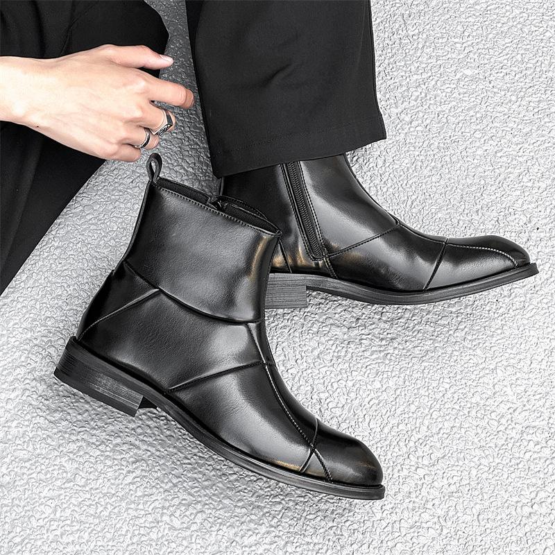 Short boots 2025 new solid color pointed fashion thin boots British style retro Martin boots 41130-J 46 чорний
Short boots 2025 new solid color pointed fashion thin boots British style retro Martin boots 41130-J 46 чорний