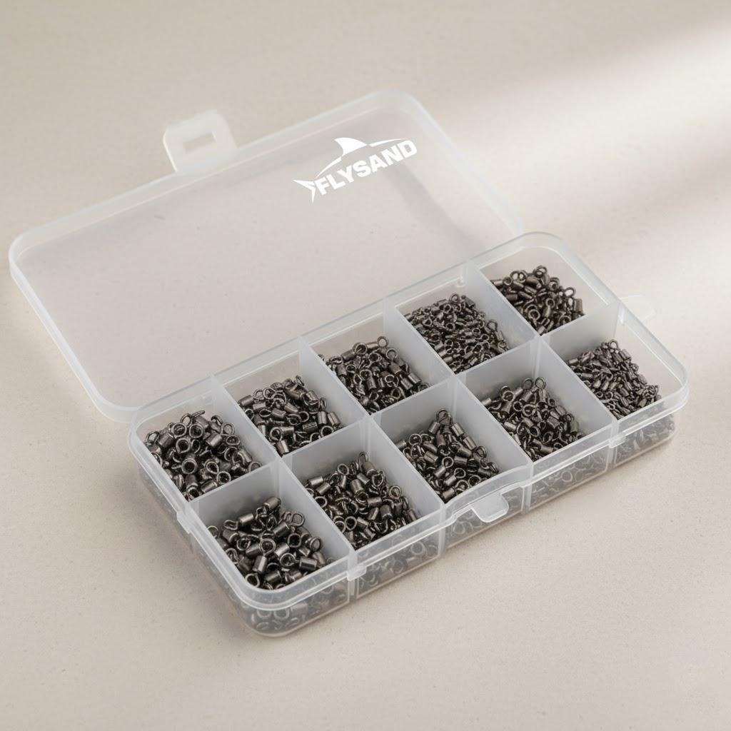 500Pcs Fishing Hook Line Connector Stainless Steel Copper Fishing Tackle Kit Accessories for Fishing Enthusiasts
500Pcs Fishing Hook Line Connector Stainless Steel Copper Fishing Tackle Kit Accessories for Fishing Enthusiasts