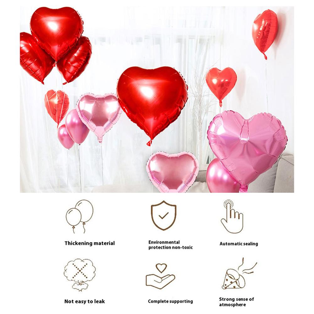 PJ-Q11 50Pcs 44cm Colorful Heart Shape Aluminum Foil Balloons Inflatable Balloons for Birth Wedding Birthday Pink
PJ-Q11 50Pcs 44cm Colorful Heart Shape Aluminum Foil Balloons Inflatable Balloons for Birth Wedding Birthday Pink