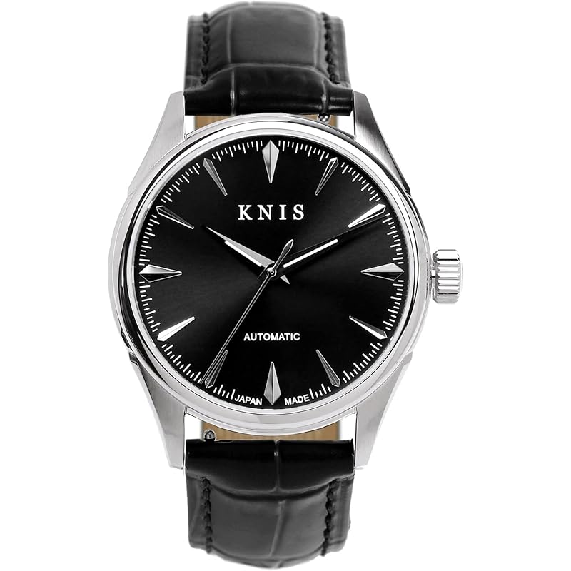 KNIS varnish made in Japan automatic winding watch men s sapphire glass 10 ATM water resistant mechanical black black leather KN001-BKBKLE
KNIS varnish made in Japan automatic winding watch men s sapphire glass 10 ATM water resistant mechanical black black leather KN001-BKBKLE