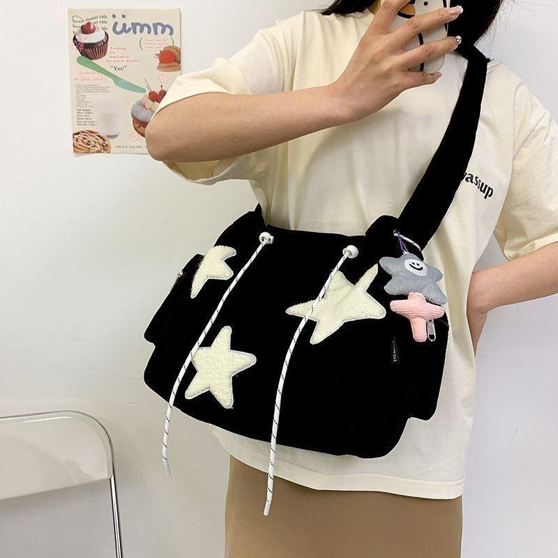 Niche Design Handbag Star Female Student Large Capacity Commuting Tote Corduroy Shoulder Crossbody Bag 2023 New
Niche Design Handbag Star Female Student Large Capacity Commuting Tote Corduroy Shoulder Crossbody Bag 2023 New