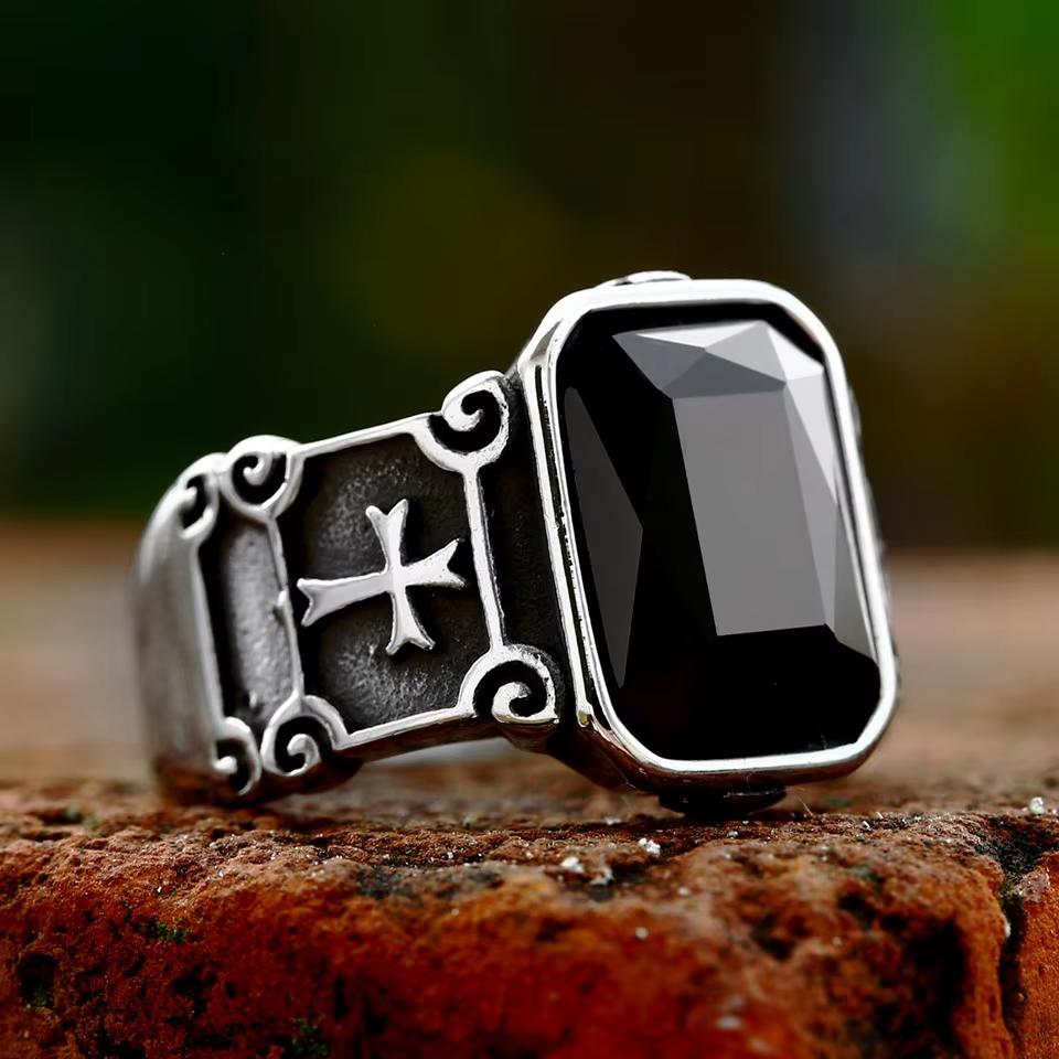 Stainless Steel Cross Ring Purple Zircon Ring Cool Wedding Band Men s Ring High Quality Fashion Jewelry Gift 13 чорний
Stainless Steel Cross Ring Purple Zircon Ring Cool Wedding Band Men s Ring High Quality Fashion Jewelry Gift 13 чорний