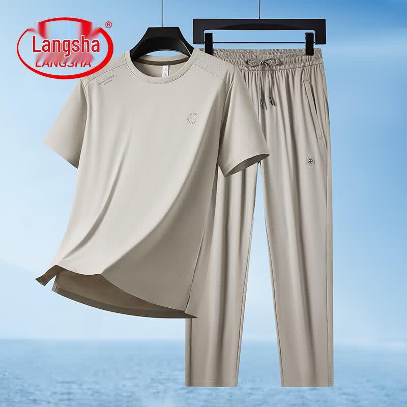 LangSha Men s 2026 Summer Ice Silk Casual Sports Suit L
LangSha Men s 2026 Summer Ice Silk Casual Sports Suit L
