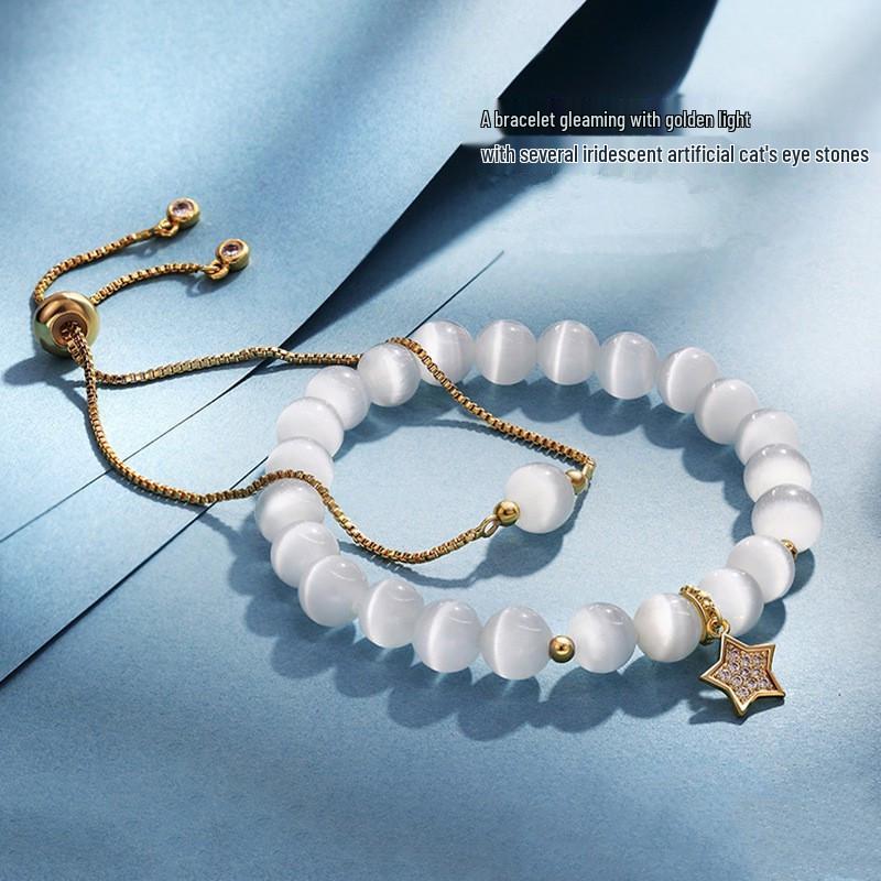 Double-Layer Star Moon Heart Bracelet with Cat s Eye Stone - Perfect for Birthdays & Best Friends
Double-Layer Star Moon Heart Bracelet with Cat s Eye Stone - Perfect for Birthdays & Best Friends