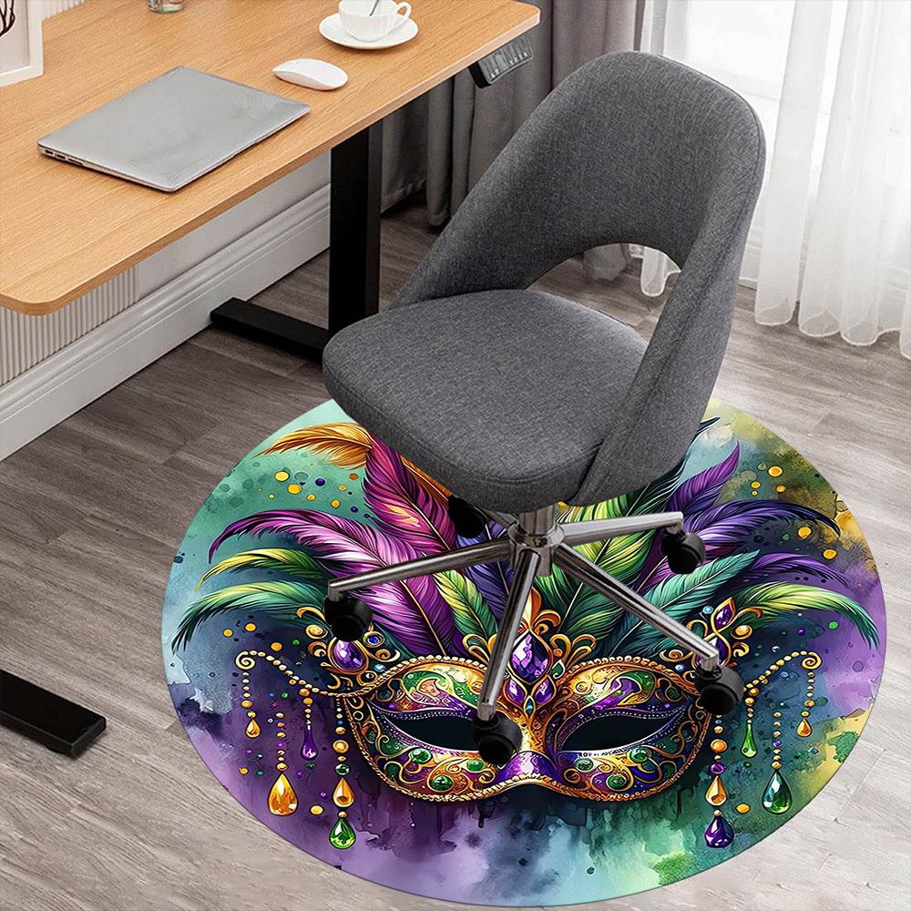 1pc mask feathers Round Chair mat Area Rug - Non-Slip, Floor Mat for Office, Bedroom, home decor Christmas Gift-1002358 80cm
1pc mask feathers Round Chair mat Area Rug - Non-Slip, Floor Mat for Office, Bedroom, home decor Christmas Gift-1002358 80cm