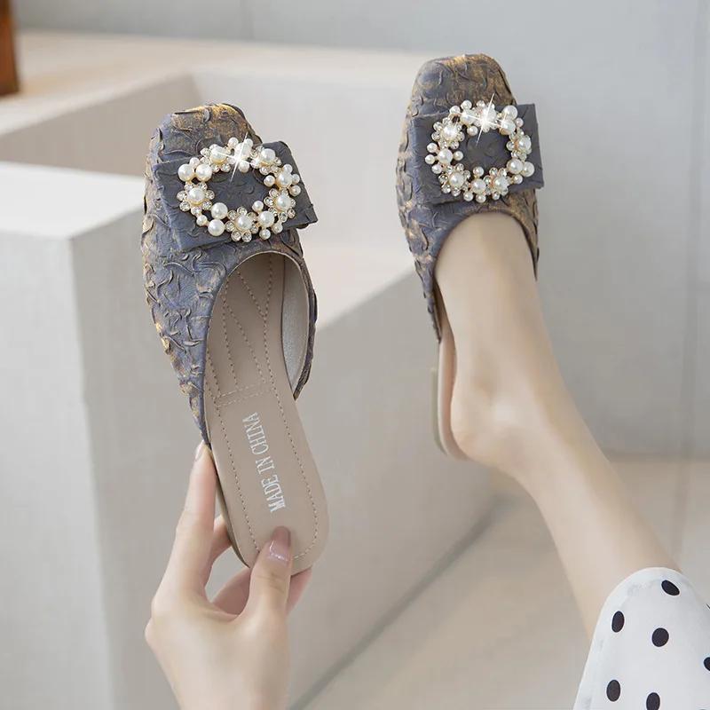 Fashion 2025 New Small Sandals Women Wear French Evening Soft Bottom Pregnant Women Baobao Square Head Half Slippers 40 синий
Fashion 2025 New Small Sandals Women Wear French Evening Soft Bottom Pregnant Women Baobao Square Head Half Slippers 40 синий