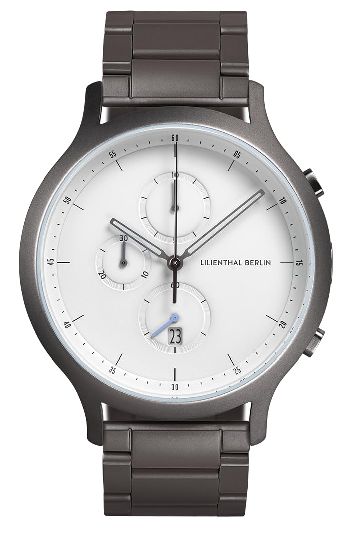 Lilianthal Berlin Chronograph Watch with Date Made in Gray Men s Display, Germany, C01-101-B040F, білий
Lilianthal Berlin Chronograph Watch with Date Made in Gray Men s Display, Germany, C01-101-B040F, білий