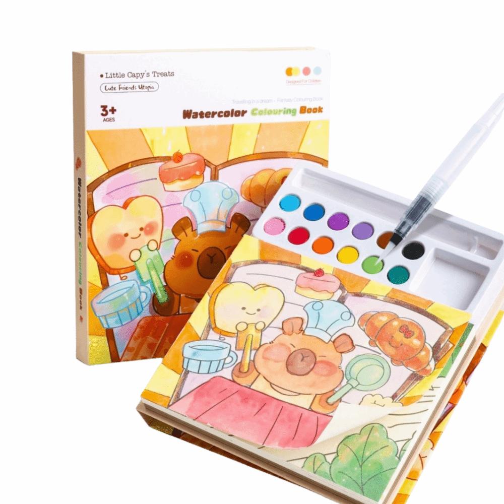 Creative Gouache Graffiti Picture Book Gouache Art 24 Pages Watercolor Coloring Set with 10-Color Pigment Blocks
Creative Gouache Graffiti Picture Book Gouache Art 24 Pages Watercolor Coloring Set with 10-Color Pigment Blocks