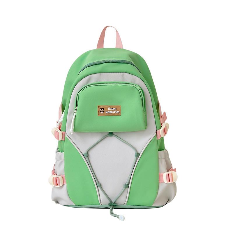 Nylon Large Capacity Student Smiling Face Pattern Backpack With Breathable Straps For School And College Use зелений
Nylon Large Capacity Student Smiling Face Pattern Backpack With Breathable Straps For School And College Use зелений