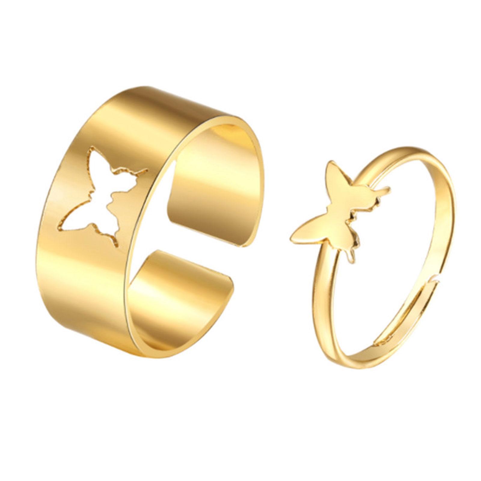 VRHN Spaltringe-Set, 2 Stück Fingerknöchel, Schmetterling, Fingerringe., 1, 1,
VRHN Spaltringe-Set, 2 Stück Fingerknöchel, Schmetterling, Fingerringe., 1, 1,